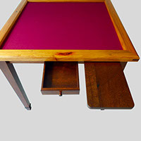 Picture of Mahjong - Card - Table with drawer and drinks try showing