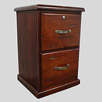 Picture of 2 Drawer Rusic Filing Cabinet