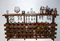 Picture of 44 Bottle Rack With Glass Hangers 