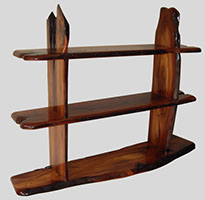 Picture of 3 Tier Rustic Wall Shelf