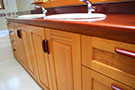 Picture of Twin Basin Bathroom Cabinet with wooded top. 2