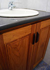 Picture of Single Basin Bathroom Cabinet with Granite top. 4