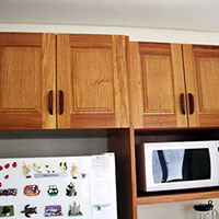 Picture of Overhead cabinets in a kitchen