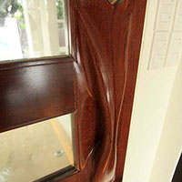 Picture of Slats and Glass Door Handle