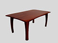 Picture of 6 Seat Rectangular Table with drop corners