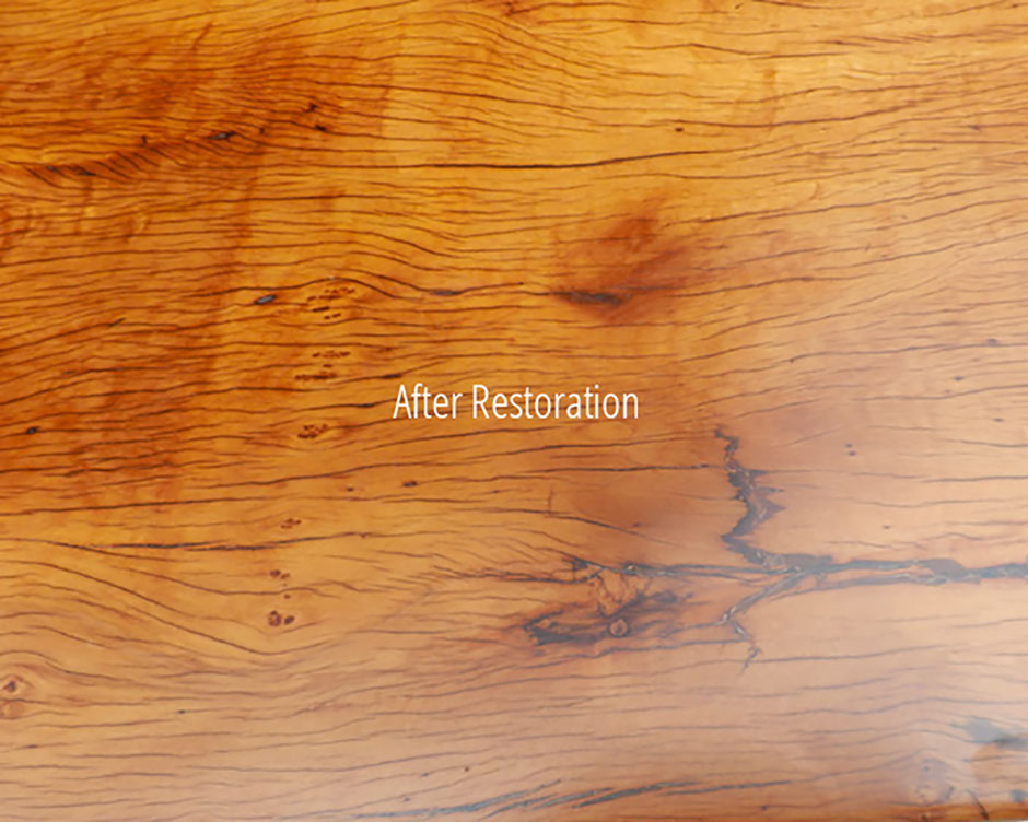 After Restoration image of Molave Table Top