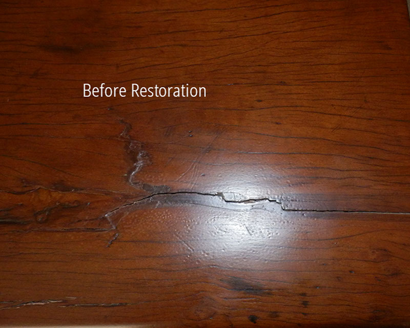 Before Restoration image of Molave Table Top