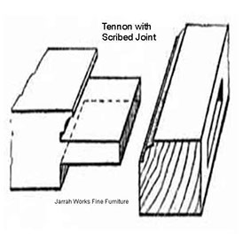 Picture of Tenon with Scribed Joint