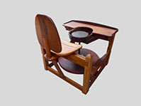 Picture of a Working Wooden Potters Wheel 3